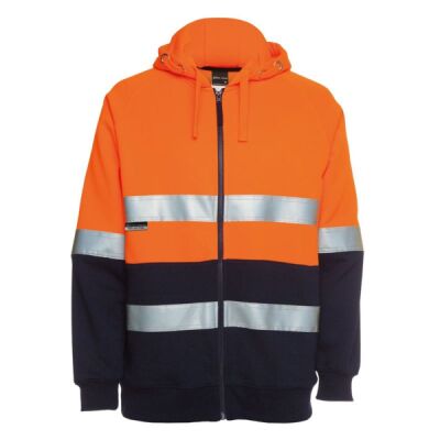 Hi-Vis (D+N) Full Zip Fleecy Hoodie Thumbnail