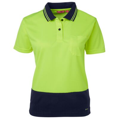 Womens Hi Vis Short Sleeve Comfort Polo Thumbnail